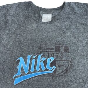 Vintage Nike Shirt Mens XXL Dark Gray Y2K Logo Embroidered Silver Tag Athletic
